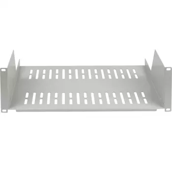 EFB ELEKTRONIK 19 inch 3U fix konzolos állvány, 450 mm mély, 36 kg terhelés, világosszürke RAL 7035