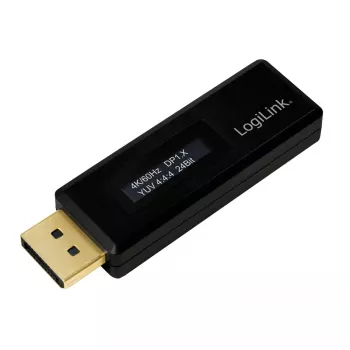 LogiLink CV0112 DisplayPort EDID tesztelő, fekete