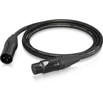 Behringer PMC-150 XLR kábel, női–férfi, mikrofonkábel, 1,5 m, fekete