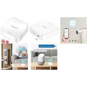 LogiLink Zigbee átjáró, Wi-Fi 802.11b/g/n, Tuya-kompatibilis, fehér