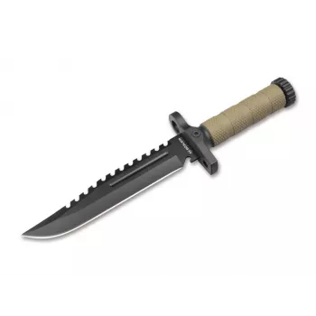 Boker Magnum M-Spec túlélőkés 02SC005 fix penge 440A acél G-10 markolat Kydex tok tűzgyújtóval és fenőkővel