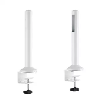 LogiLink Slatwall asztali rögzítőrúd, 2 darabos készlet - 450 mm magasság, 35 mm átmérő, fekete, szerszám nélküli rögzítés