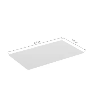 LOGILINK padlóvédő szőnyeg kemény padlóhoz, 117 x 200 cm, ultralágy PVC, átlátszó, csúszásmentes, ftalátmentes, padlófűtéshez alkalmas