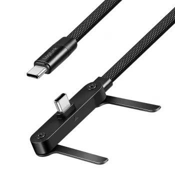 LogiLink USB 2.0 Type-C kábel C/M-C/M 480 Mbps 240W lapos fekete 1,5m