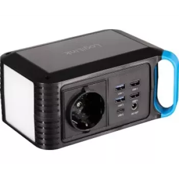LogiLink Powerstation 80W, 256Wh LiFePO4, 60W USB-C PD-vel, tiszta szinuszos AC