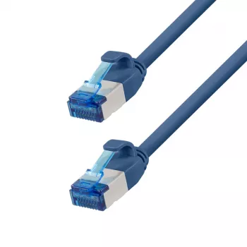 LogiLink SlimLine Cat.6A S/FTP LSZH patchkábel, 15 m, kék