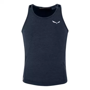 Salewa Agner Hybrid Tank ujjatlan gyerek aláöltöző felső - Navy Blazer Melange 104-116 cm