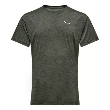 Salewa Puez Melange Dry rövid ujjú póló - Dark Olive Melange - XL