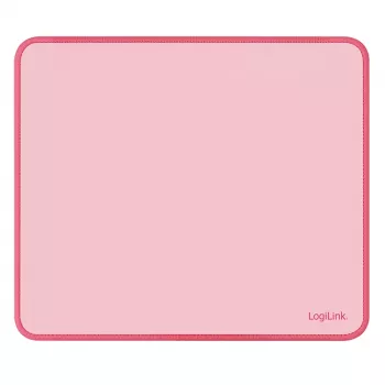 LogiLink egérpad 220 x 250 mm rózsaszín - szövet felület, csúszásmentes gumi alap