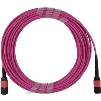 BlueOptics MPO/UPC–MPO/UPC OM4 multimódusú száloptikai trunk kábel, 12 szál, B típusú polaritás, 5 m, LSZH, Infortrend-kompatibilis