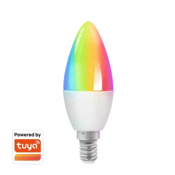 LogiLink WiFi okos E14 gyertyalámpa, Tuya-kompatibilis