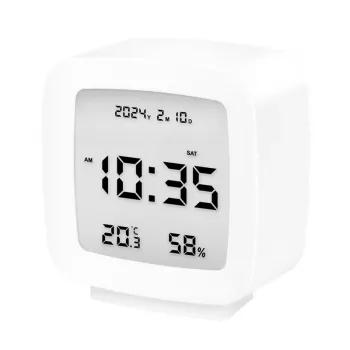 LogiLink digitális ébresztőóra, TV formájú, fehér