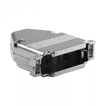 EFB Elektronik 29432.1V2 teljes fém burkolat E-GP25G húzásmentesítéssel, D-Sub 25 pólusú, EMI/RFI-árnyékolt, cinkötvözet, ezüst