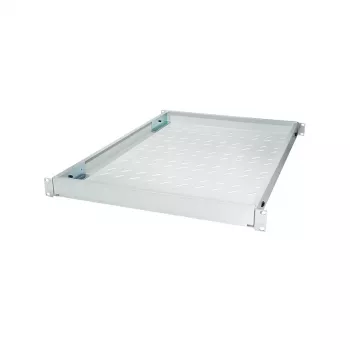 LogiLink 19 inch állítható rack polc 800 mm mély rackekhez, világosszürke
