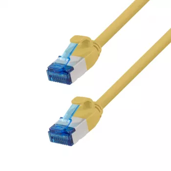 LogiLink SlimLine Cat.6A S/FTP LSZH patchkábel, sárga, 3 m