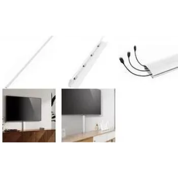 LogiLink alumínium kábelcsatorna 1100x60x20 mm billenő és kattintós zárral, fehér