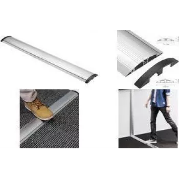 LogiLink padlókábel-híd, alumínium és ABS, 1104 x 139 x 22 mm, vágható, ezüst