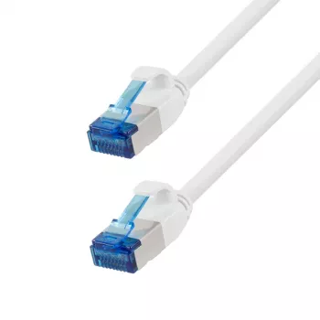 LogiLink Cat.6A Slim S/FTP LSZH patchkábel, fehér, 5 m, SlimLine