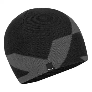 Salewa Pure Reversible Wool gyapjú sapka, Black Out, uniszex