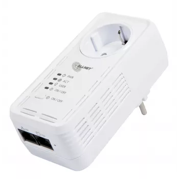 ALLNET ALL3075v4 okos dugasz Wi-Fi és Ethernet kapcsolattal, energiafigyelés, F típus Schuko, 16A, 3680W