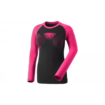 Dynafit Speed Dryarn L/S Tee női hosszú ujjú aláöltöző - Pink Glo, L méret