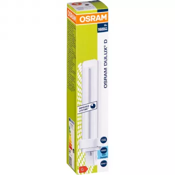 Osram DULUX D 26W/865 G24d-3 kompakt fénycső, nappali fehér, 1800 lm, 2 pólusú
