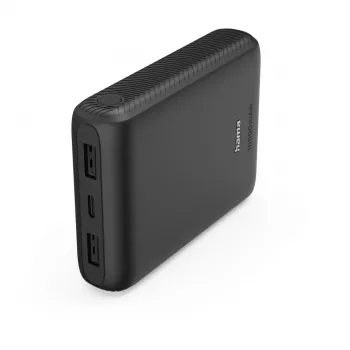 Hama Power Pack New Performance 10 10000 mAh powerbank, 2x USB-C, USB-A, antracit