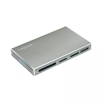 LogiLink USB 3.2 Gen1 5 az 1-ben kártyaolvasó, fémház, ezüst
