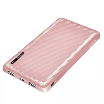 LogiLink mobil powerbank 10000 mAh LiPo USB-C PD rózsaszín