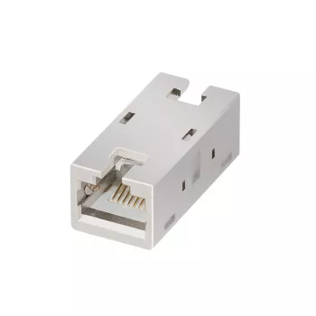 LogiLink Cat.6A árnyékolt RJ45 inline csatlakozó, fémház, ipari minőség
