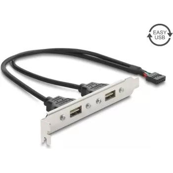 Delock USB 2.0 slotblende 2 x EASY-USB Type-A porttal