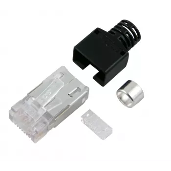 EFB Elektronik Stewart SS37 RJ45 csatlakozó, terepen szerelhető, árnyékolt, szerszám nélkül, Cat.6A/7/7A/8, cinköntvény, arany érintkezők