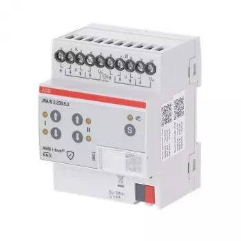 ABB JRA/S2.230.5.2 KNX redőny-/zsaluaktor, 2 csatornás, 230 V AC, 5 A, DIN-sín