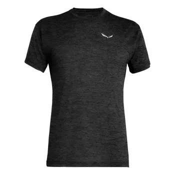 Salewa Puez Melange Dry rövid ujjú póló férfi Black Out Melange M-es méret