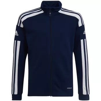 adidas Squadra 21 edzőpulóver végig cipzárral, Navy Blue, HC6276, ifjúsági 140cm