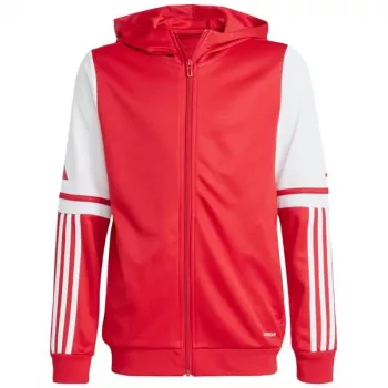 adidas Squadra 25 kapucnis pulóver gyerek Team Power Red/fehér 164cm