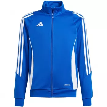 adidas Tiro 24 gyerek edzőpulóver kék IR9509 128 cm-es méret
