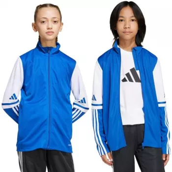 adidas Squadra 25 edzőpóló gyerekeknek hosszú ujjú Team Royal Blue/fehér 164cm