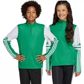 adidas Squadra 25 edzőfelső gyerekeknek zöld/fehér JP3160 164cm
