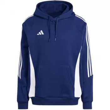 adidas Tiro 24 Sweat Hooded Team Navy Blue/fehér férfi futball kapucnis pulóver
