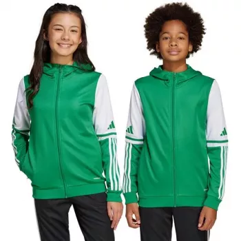 adidas Squadra 25 kapucnis pulóver gyerek zöld/fehér 164 cm