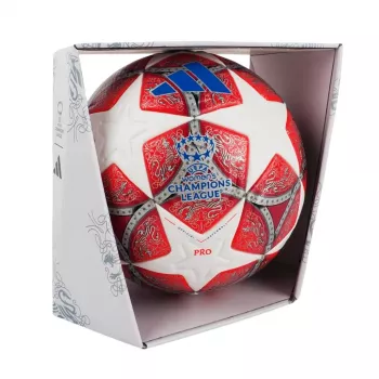 adidas UCL Women's 25/26 Final Pro futball-labda 5-ös méret piros/fehér