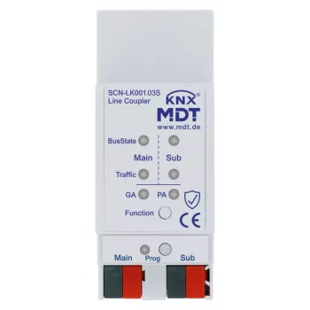 MDT SCN-LK001.03S KNX vonal-/területcsatoló Data Secure és proxy funkcióval