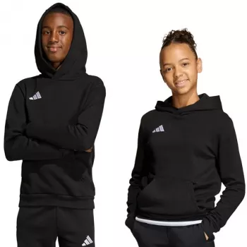 adidas Entrada 26 kapucnis pulóver gyerekeknek fekete 140 cm