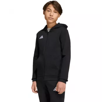 adidas Entrada 26 Full Zip kapucnis pulóver gyerek fekete 140cm