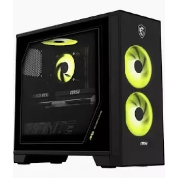 MSI Infinite S AI 2NVM5-006AT asztali PC, Intel Core Ultra 5 225F, 16GB DDR5, 1TB SSD, GeForce RTX 5060 Ti, Windows 11 Home, fekete