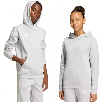 adidas Entrada 26 kapucnis pulóver gyerek szürke 128cm