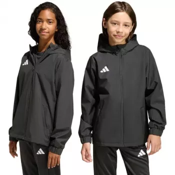 adidas Entrada 26 minden időjárásra kabát gyerek fekete JZ9104 128cm