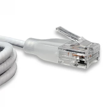 WANTEC eGlow UTP CAT6a patchkábel, 0,5 m, fehér