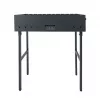 ŠAŠLYKINĖ MG-2 TexasClub faszén grill 70x30x17 cm fekete